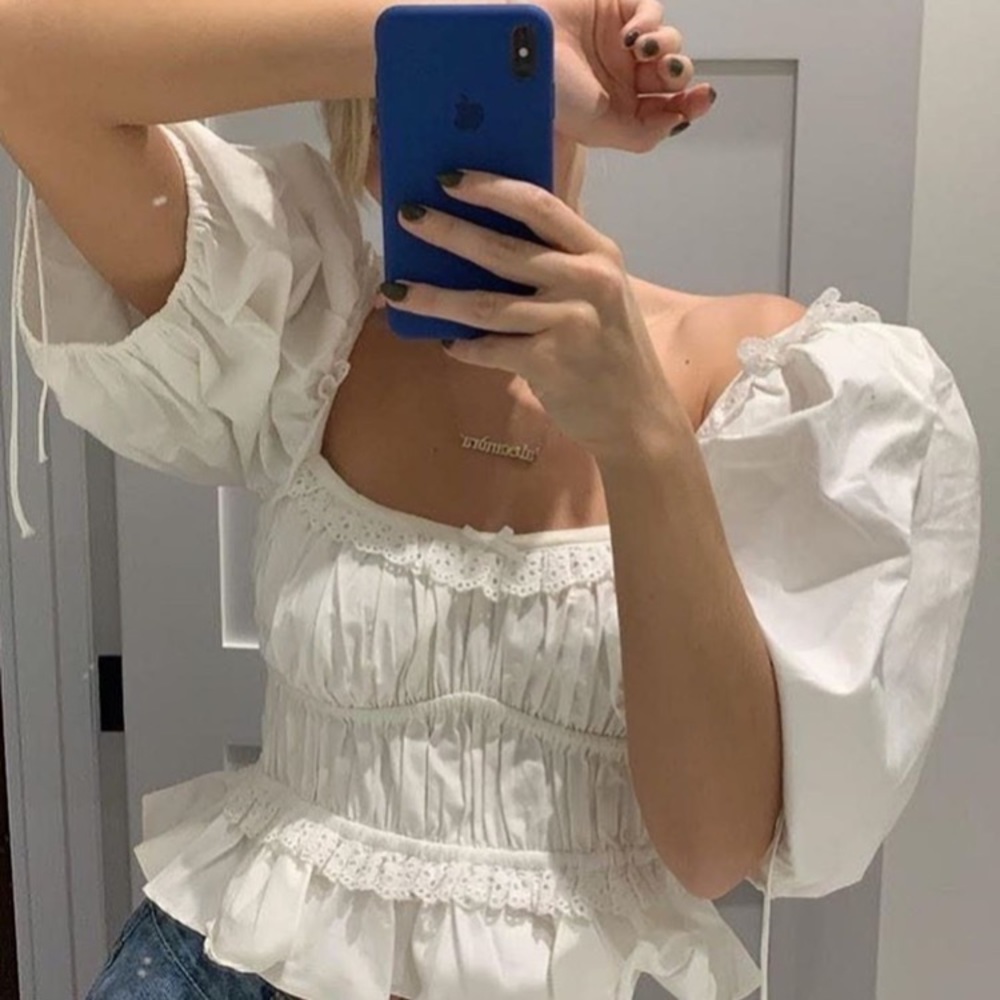 For Love And Lemons Jackson Crop Top